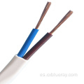 Bajo voltaje 2x0.5 mm2 Cable plano RVV 60227 IEC 52 300/300V Cable PVC